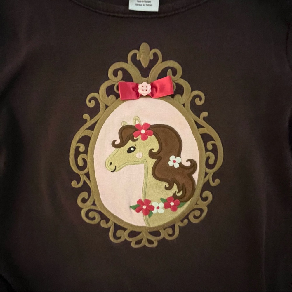 Gymboree Pony Club Brown Horse Shirt - Picture 2 of 5